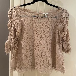 Joie Fanny lace top